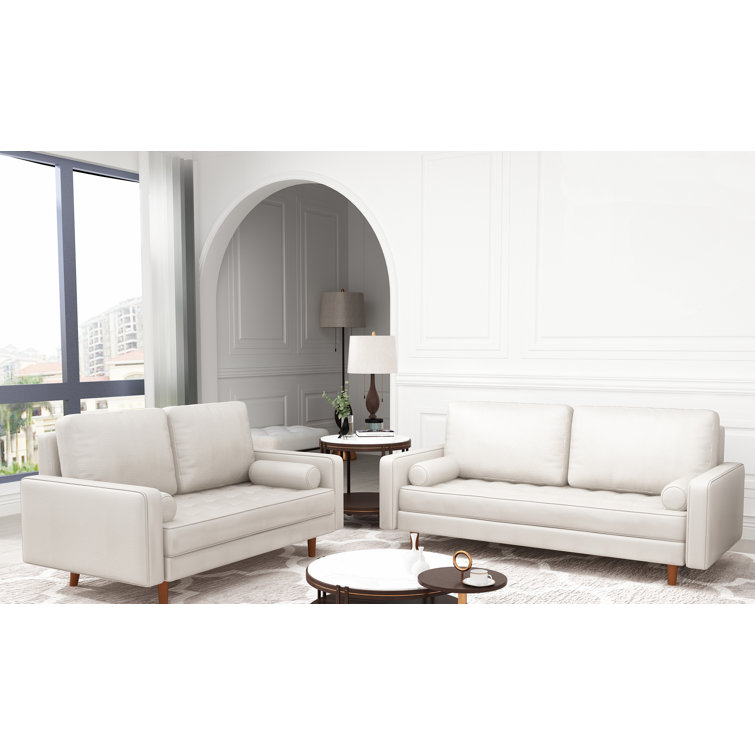 Corrigan Studio® 2 Piece Faux Leather Living Room Set & Reviews Wayfair